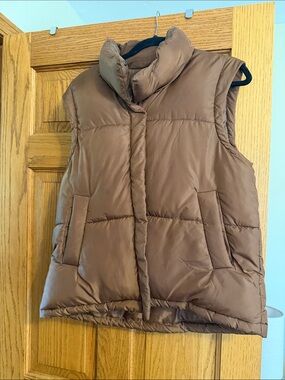 Puffer vest coco brown